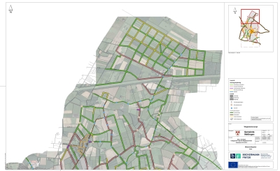 Das Wegenetz im nördlichen Teil ist auf einer Mettingen-Karte abgebildet